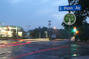 Armatage sign on Penn